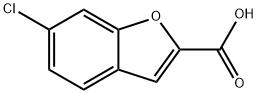 6-クロロベンゾフラン-2-カルボン酸 化学構造式