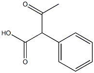 3-oxo-2-phenylbutanoic acid Struktur