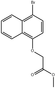 (4-BROMO-NAPHTHALEN-1-YLOXY)-ACETIC ACID METHYL ESTER 结构式