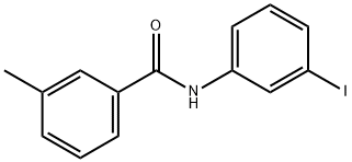 N-(3-ヨードフェニル)-3-メチルベンズアミド 化学構造式