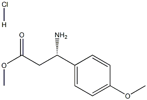 (BETAS)-BETA-氨基-4-甲氧基苯丙酸甲酯盐酸盐,444119-40-8,结构式