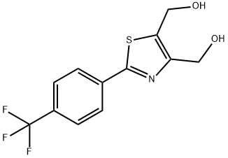 2-对三氟甲基苯基噻唑-4,5-二甲酸 结构式