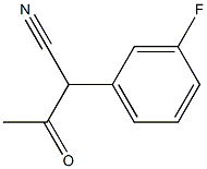 2-(3-Fluorophenyl)-3-oxobutanenitrile, 446-74-2, 结构式