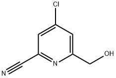 4-Chloro-6-(hydroxyMethyl)picolinonitrile Struktur