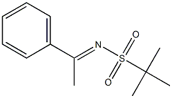 E-2- 甲基-N-(1-苯基亚乙基)丙烷-2- 磺酰胺, 450368-91-9, 结构式