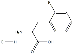 DL-Phenylalanine, 2-fluoro-, hydrochloride 化学構造式