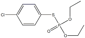 S-(4-chlorophenyl) O,O-diethyl phosphorothioate Structure