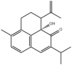 (9aS)-7,8,9,9a-Tetrahydro-9a-hydroxy-6-methyl-9-(1-methylethenyl)-2-(1-methylethyl)-1H-phenalen-1-one Structure
