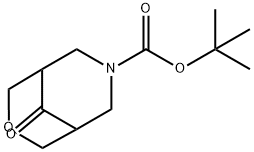 tert-Butyl 9-oxo-3-oxa-7-azabicyclo[3.3.1]nonane-7-carboxylate Structure