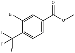 3‐ブロモ‐4‐(トリフルオロメチル)安息香酸メチル 化学構造式