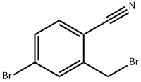 2-溴甲基-4-溴苯甲腈 结构式