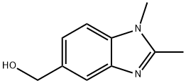 (1,2-ジメチル-1H-ベンゾ[D]イミダゾール-5-イル)メタノール 化学構造式