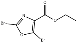 2,5-二溴恶唑-4-甲酸乙酯, 460081-22-5, 结构式