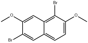 1,6-二溴-2,7-二甲氧基萘 结构式