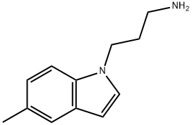 3-(5-Methyl-1H-indol-1-yl)propan-1-aMine Structure
