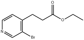 3-(3-溴吡啶-4-基)丙酸乙酯 结构式