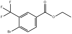 4-溴-3-三氟甲基苯甲酸乙酯 结构式