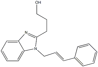 3-(1-cinnaMylbenzoiMidazol-2-yl)propan-1-ol Structure