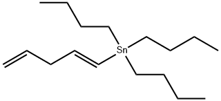 三丁基(1E)-1,4-戊二烯-1-基-锡烷,466696-62-8,结构式