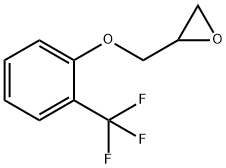 2-{[2-(trifluoromethyl)phenoxy]methyl}oxirane Struktur