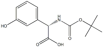 (S)-Boc-2-(3-hydroxyphenyl)glycine Structure