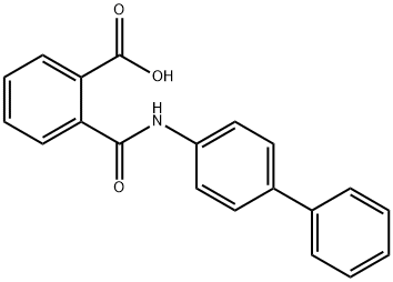 2-([1,1-联苯]-4-基氨基甲酰)苯甲酸, 4727-31-5, 结构式