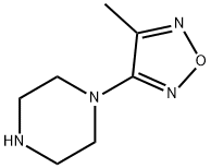3-Methyl-4-(piperazin-1-yl)-1,2,5-oxadiazole,473811-72-2,结构式