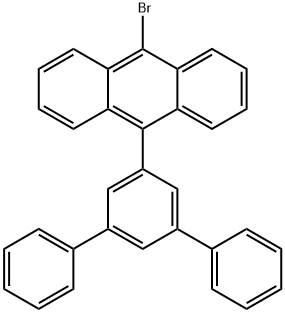9-(3,5-diphenylphenyl)-10-broMoanthracene Struktur
