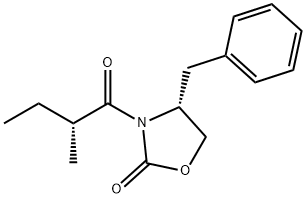 (4R)-3-[(2R)-2-Methyl-1-oxobutyl]-4-(phenylMethyl)-2-oxazolidinone 结构式