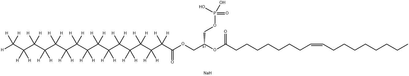 1-palMitoyl-d31-2-oleoyl-sn-glycero-3-phosphate (sodiuM salt) Structure