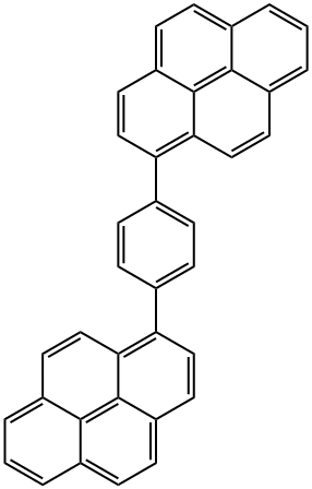 1,4-二(1-芘基)苯, 475460-77-6, 结构式