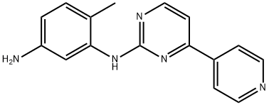 6-METHYL-N1-(4-(PYRIDIN-4-YL)PYRIMIDIN-2-YL)BENZENE-1,3-DIAMINE, 475587-35-0, 结构式