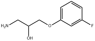 1-amino-3-(3-fluorophenoxy)propan-2-ol 结构式