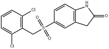 5-(2,6-DICHLORO-PHENYLMETHANESULFONYL)-1,3-DIHYDRO-INDOL-2-ONE, 477573-39-0, 结构式