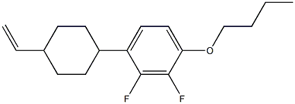1-butoxy-4-(4-vinylcyclohexyl)-2,3-difluoro benzene Struktur
