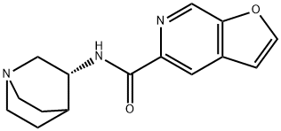N-(3R)-1-Azabicyclo[2.2.2]oct-3-yl-furo[2,3-
c]pyridine- 5-carboxamide
hydrochloride                                               PHA 543613
hydrochloride Struktur