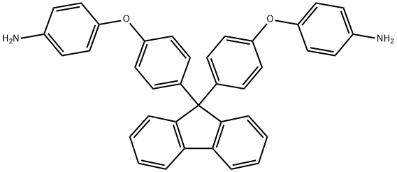 9,9-ビス[4-(4-アミノフェノキシ)フェニル]フルオレン 化学構造式