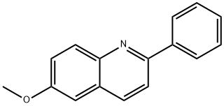 2-苯基-6-甲氧基喹啉 结构式