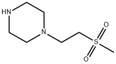1-[2-(メチルスルホニル)エチル]ピペラジン 化学構造式