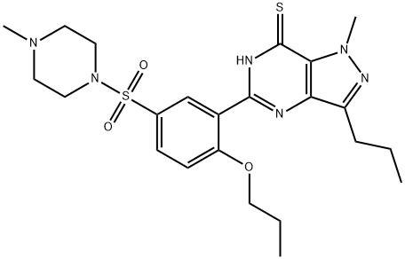 丙氧苯基硫代西地那非 结构式