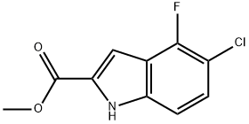 Methyl 5-chloro-4-fluoro-1H-indole-2-carboxylate Struktur