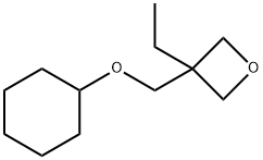 3-[(Cyclohexyloxy)methyl]-3-ethyloxetane Struktur