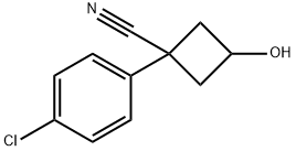 1-(4-chlorophenyl)-3-hydroxycyclobutane-1-carbonitrile Structure