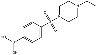 4-(4-乙基哌嗪-1-基磺酰)苯基硼酸,486422-70-2,结构式
