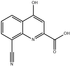 8-Cyano-4-hydroxy-quinoline-2-carboxylic acid Structure