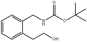2-(2-羟基乙基)苄基氨基甲酸叔丁酯, 496917-85-2, 结构式