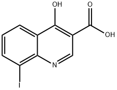 4-hydroxy-8-iodoquinoline-3-carboxylic acid Structure