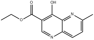 4-hydroxy-6-Methyl-1,5-Naphthyridine-3-carboxylic acid ethyl ester Structure