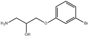 1-amino-3-(3-bromophenoxy)propan-2-ol Struktur