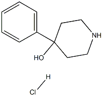 4-ヒドロキシ-4-フェニルピペリジン塩酸塩 化学構造式